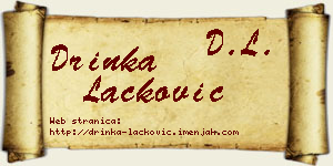 Drinka Lacković vizit kartica